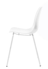 Cusco Eetkamerstoel - Set van 4 - Wit  - Eetkamerstoelen - Rebellenclub