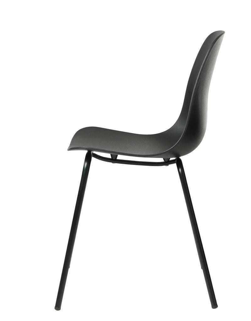 Cusco Eetkamerstoel - Set van 4 - Zwart  - Eetkamerstoelen - Rebellenclub