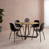 Cusco Eetkamerstoel - Set van 4 - Zwart  - Eetkamerstoelen - Rebellenclub