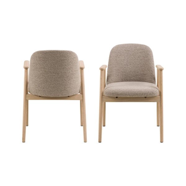 Dalarna Eetkamerstoel - Set Van 2 - Beige - Eetkamerstoelen - Rebellenclub