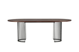 Fiorita Eetkamertafel - 220 x 110 cm - Walnoot - Eetkamertafels - Rebellenclub
