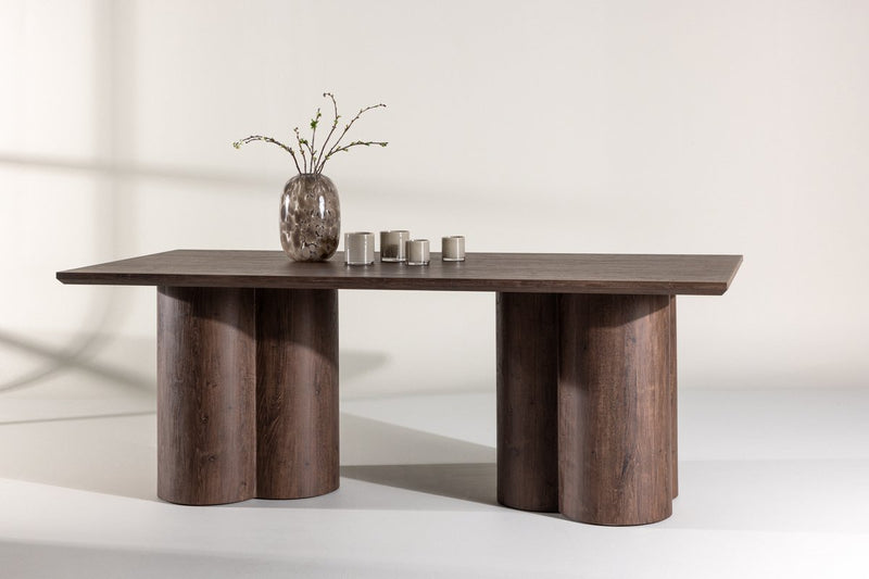 Grenaa Eetkamertafel - 210 x 100 cm - Donkerbruin