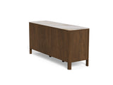 Leda Dressoir - 160 x 40 cm - Marmerlook / Gerookt Eiken
