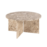 Jukaa Salontafel - ø90 cm - Beige Marmer