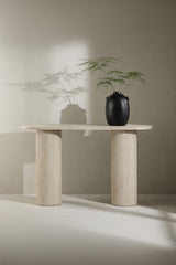 Junon Sidetable - Travertin -  - Rebellenclub