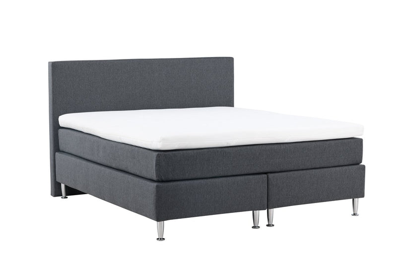 Kadina Tweepersoonsbed - 200 x 180 cm - Donkergrijs - Bedden - Rebellenclub