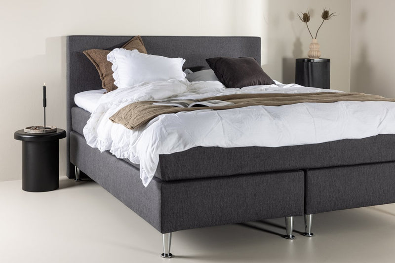 Kadina Tweepersoonsbed - 200 x 180 cm - Donkergrijs - Bedden - Rebellenclub