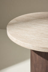 Kaloria Salontafel  - ø50 cm - Mokka / Travertin -  - Rebellenclub