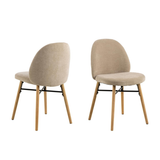 Lolo Eetkamerstoel - Set Van 2 - Beige - Eetkamerstoelen - Rebellenclub