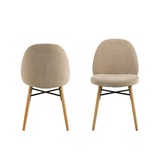 Lolo Eetkamerstoel - Set Van 2 - Beige - Eetkamerstoelen - Rebellenclub