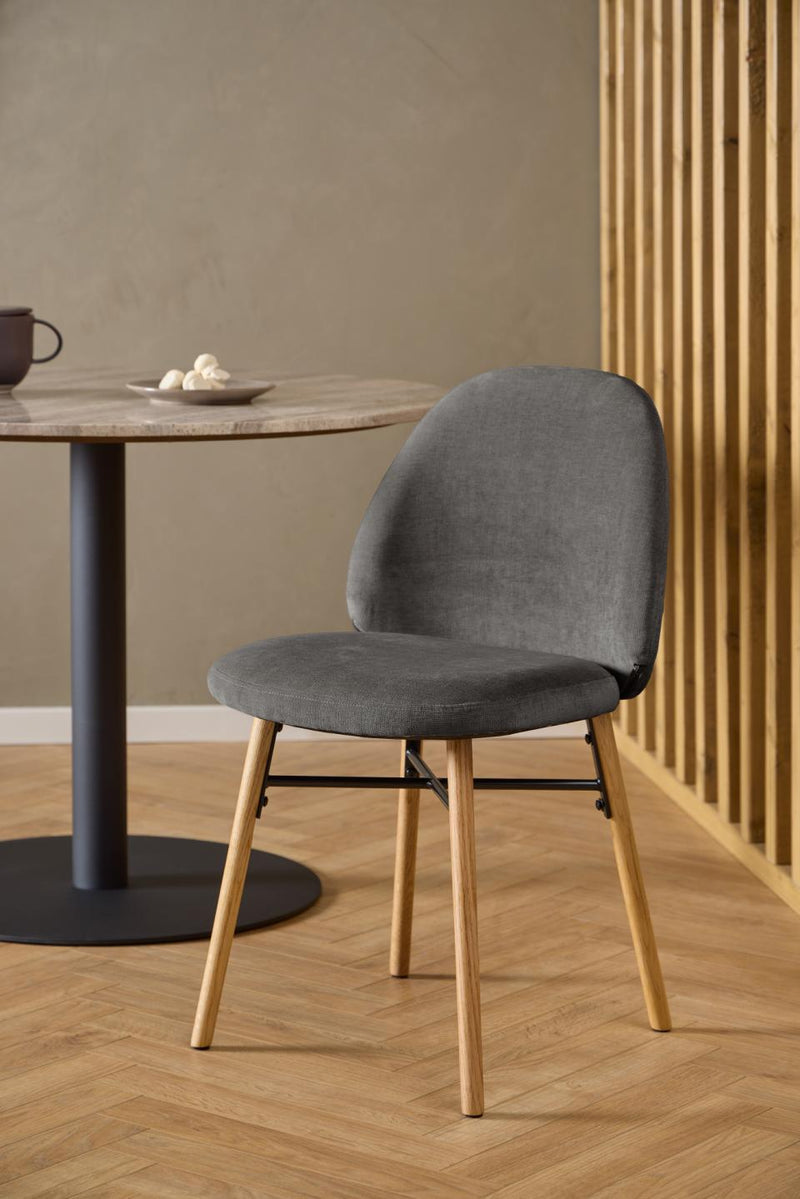 Lolo Eetkamerstoel - Set Van 2 - Donker Grijs - Eetkamerstoelen - Rebellenclub
