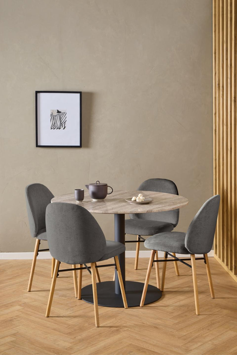 Lolo Eetkamerstoel - Set Van 2 - Donker Grijs - Eetkamerstoelen - Rebellenclub