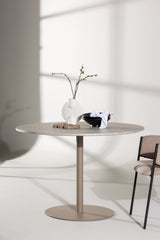 Lora Eetkamertafel - ⌀110 cm - Beige -  - Rebellenclub
