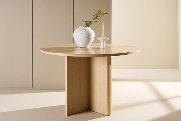 Magna Eetkamertafel - ø120cm - Eiken