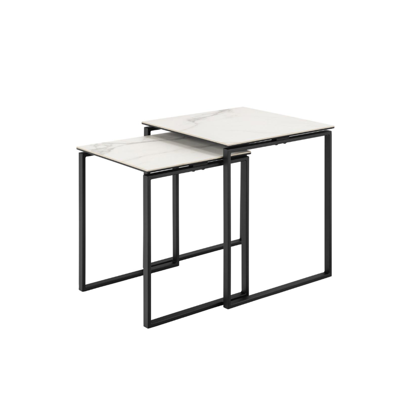 Muker Salontafel Set - 50 x 50 cm - Wit