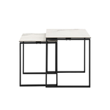 Muker Salontafel Set - 50 x 50 cm - Wit