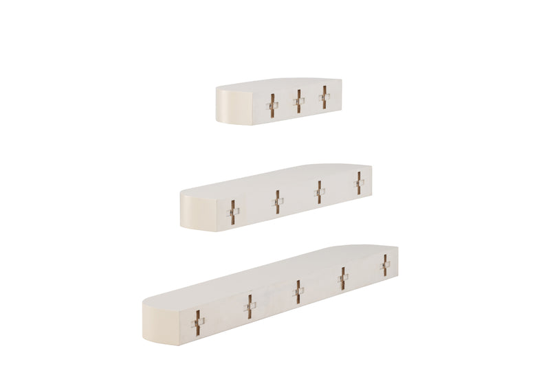 Witte wandplank in set van 3 HIER kopen Witte wandplank in set van 3 HIER kopen