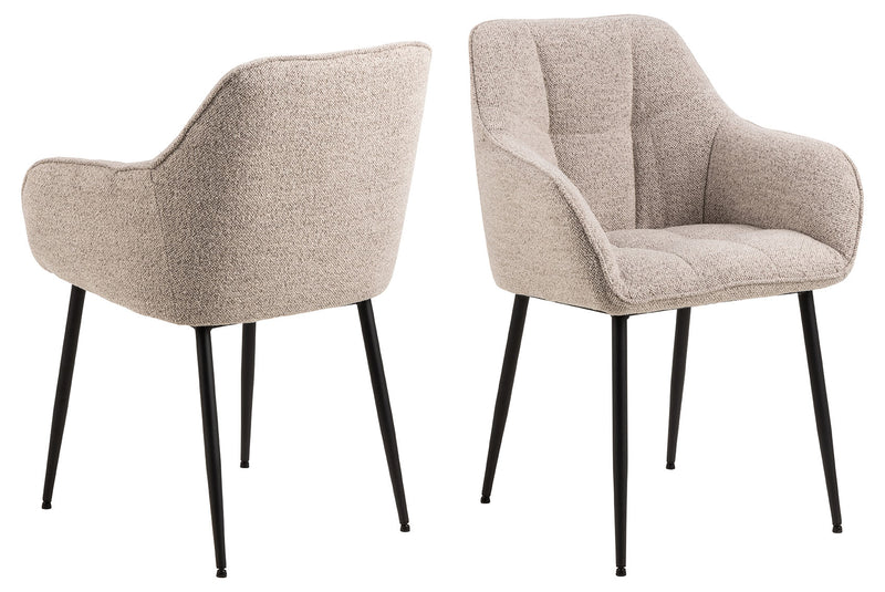 MEUBLE COSY Eetkamerstoelen, set van 2 scandinavische keukenstoel, gestoffeerd, met gesp, metalen poten, voor keuken, woonkamer, slaapkamer, wit, 46x44x78cm MEUBLE COSY Eetkamerstoelen, set van 2 scandinavische keukenstoel, gestoffeerd, met gesp, metalen poten, voor keuken, woonkamer, slaapkamer, wit, 46x44x78cm