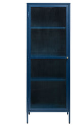 Omeo Vitrinekast - 160 x 58 cm - Blauw - Vitrinekasten - Rebellenclub