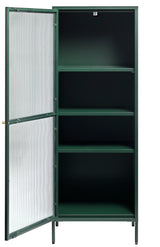 Omeo Vitrinekast - 160 x 58 cm - Groen - Vitrinekasten - Rebellenclub