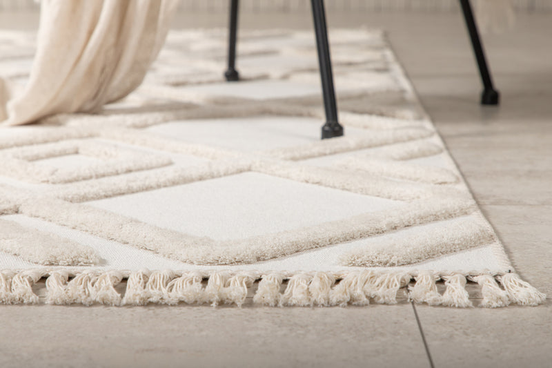 Ravello Vloerkleed - 230 x 160 cm - Wit - Vloerkleden - Rebellenclub