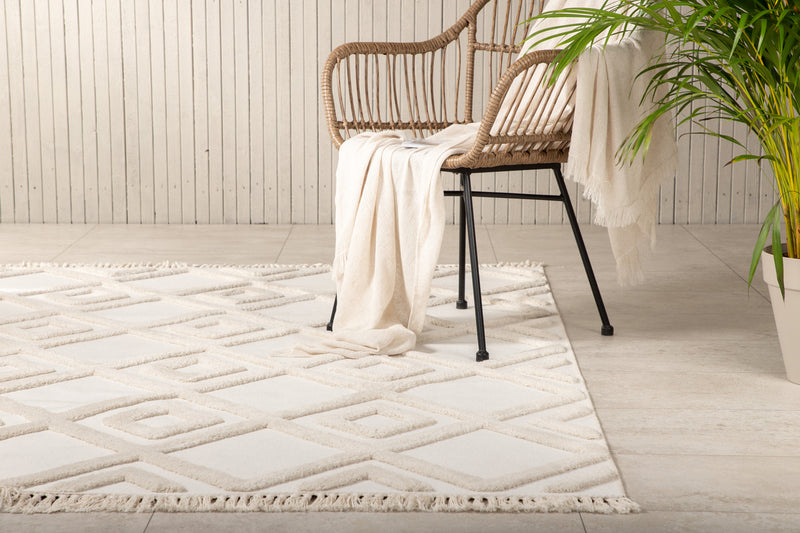 Ravello Vloerkleed - 230 x 160 cm - Wit - Vloerkleden - Rebellenclub
