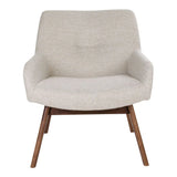 Sogno Fauteuil - Beige met Walnoot Poot - Fauteuils - Rebellenclub