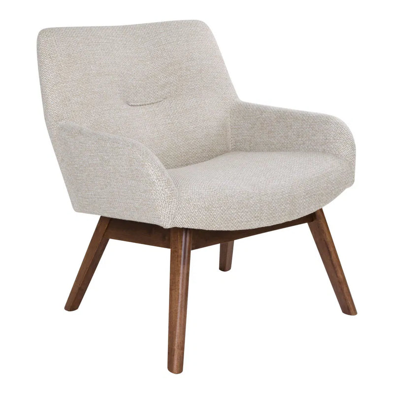 Sogno Fauteuil - Beige met Walnoot Poot - Fauteuils - Rebellenclub