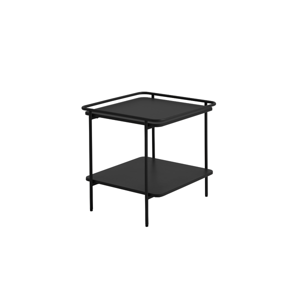 Ubud Bijzettafel 45 x 45 cm - Zwart - Bijzettafels - Rebellenclub