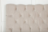 Velje Hoofdbord - 120 x 125 cm - Fluweel Beige - Hoofdborden - Rebellenclub