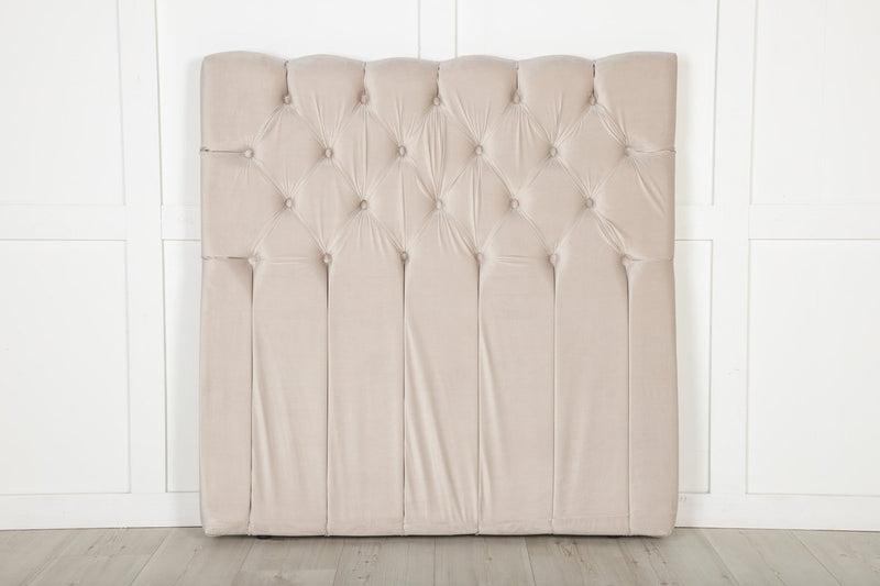 Velje Hoofdbord - 120 x 125 cm - Fluweel Beige