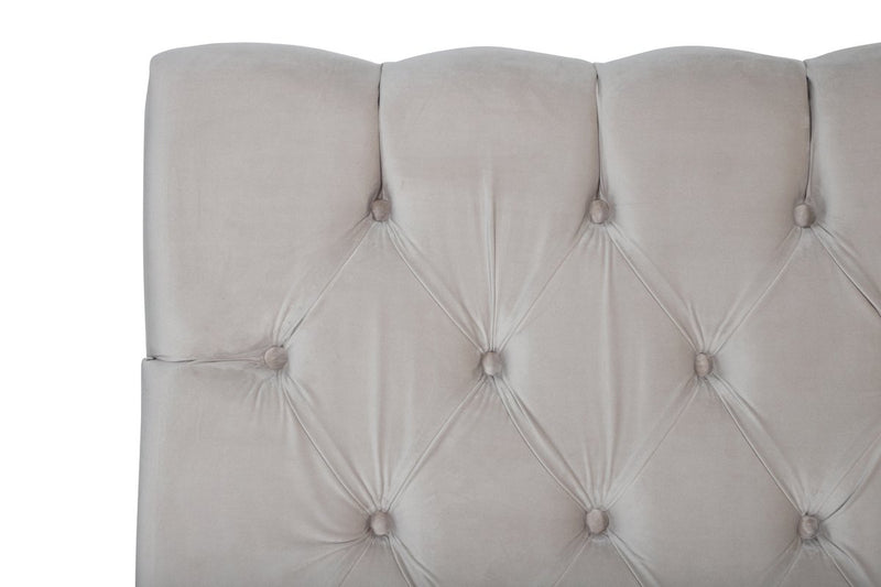 Velje Hoofdbord - 160 x 125 cm - Fluweel Beige - Hoofdborden - Rebellenclub