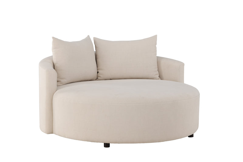 Vaian Loungesfauteuil XXL - Beige - Fauteuils - Rebellenclub