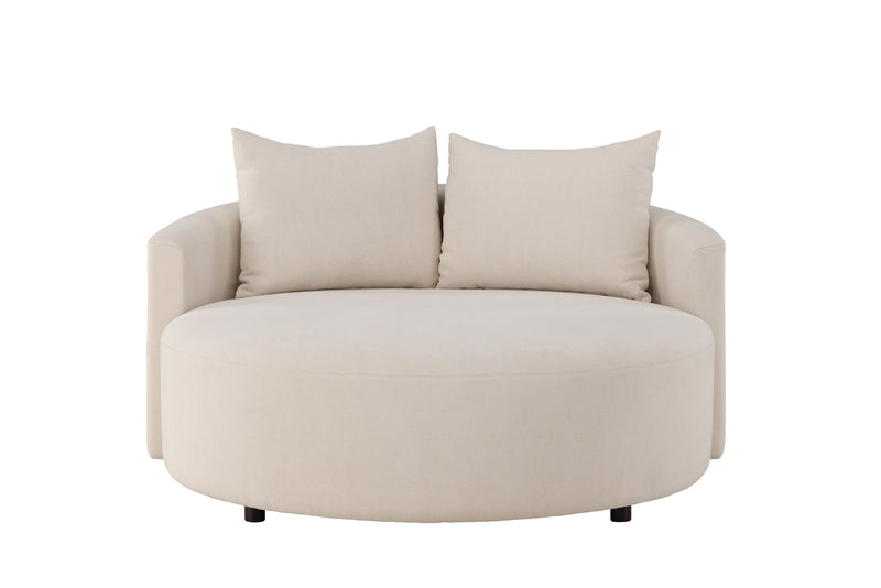 Vaian Loungesfauteuil XXL - Beige - Fauteuils - Rebellenclub