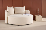 Vaian Loungesfauteuil XXL - Beige - Fauteuils - Rebellenclub