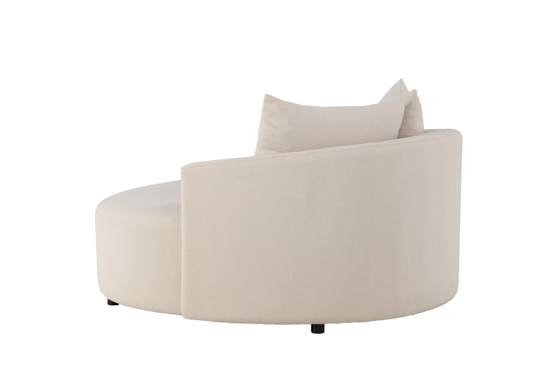 Vaian Loungesfauteuil XXL - Beige - Fauteuils - Rebellenclub