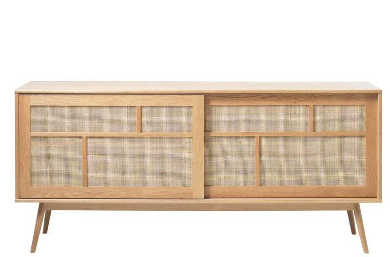 Yass Dressoir - Eiken met Rattan - Dressoirs - Rebellenclub