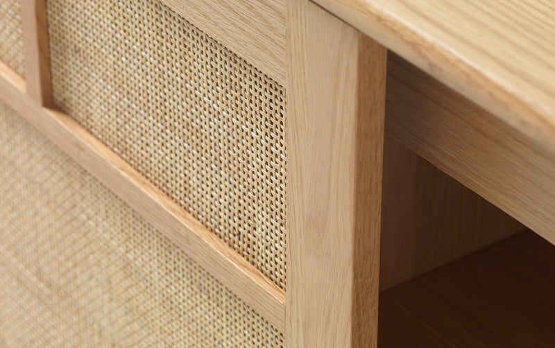 Yass Dressoir - Eiken met Rattan - Dressoirs - Rebellenclub