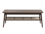 Yass Salontafel - 120 x 60 cm - Smoked Eiken met Rattan - Salontafels - Rebellenclub