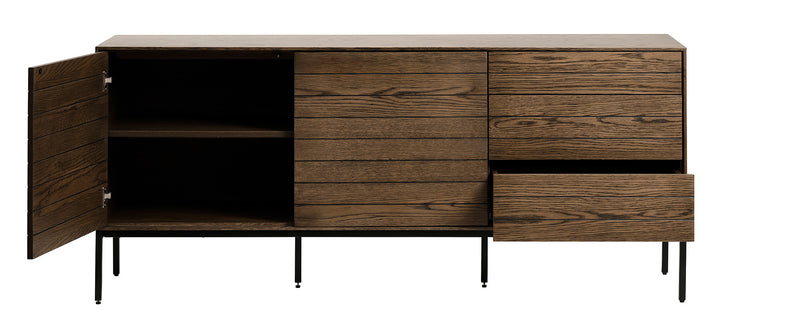 Yulee Dressoir L - Smoked Eiken - Dressoirs - Rebellenclub