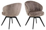Cadomin Eetkamerstoel - Bruin Velvet -  - Rebellenclub