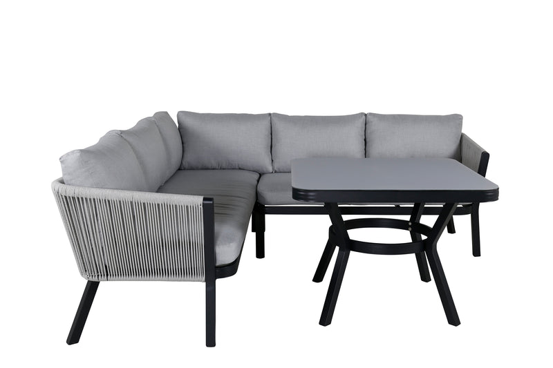 Amary Hoekloungeset - Zwart - Loungesets - Rebellenclub