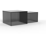 Cadell Salontafel - Set van 2 - Zwart Glas