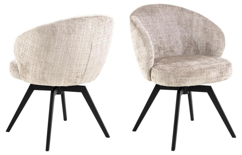 Cadomin Eetkamerstoel - Beige Velvet