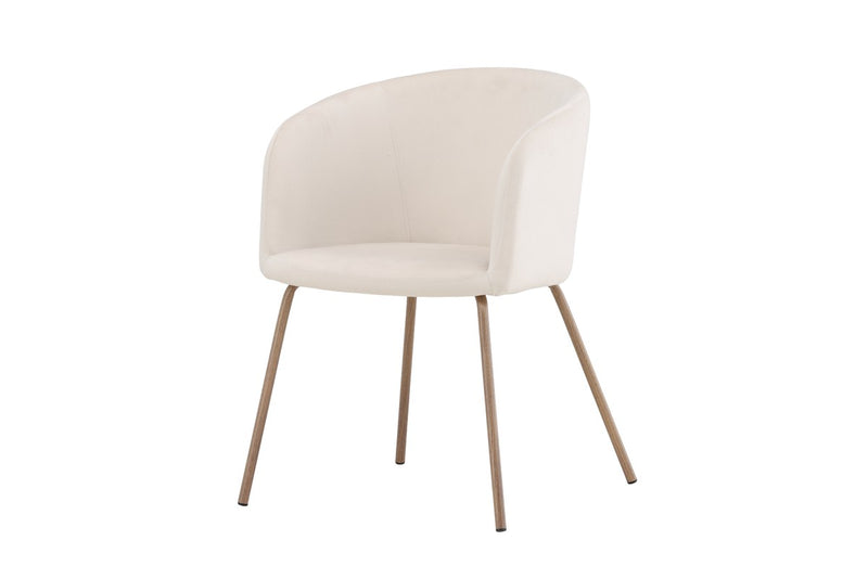Cerreto Eetkamerstoel - 55x78x55cm - Creme