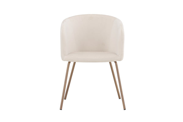 Cerreto Eetkamerstoel - 55x78x55cm - Creme