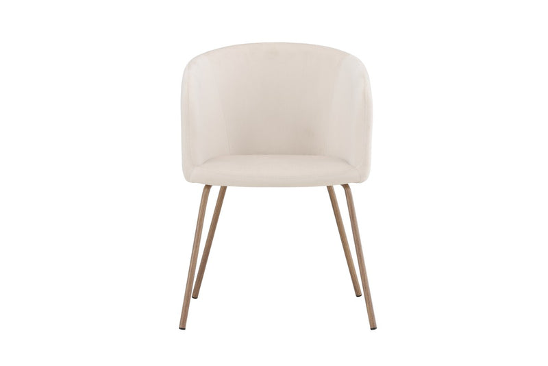 Cerreto Eetkamerstoel - 55x78x55cm - Creme