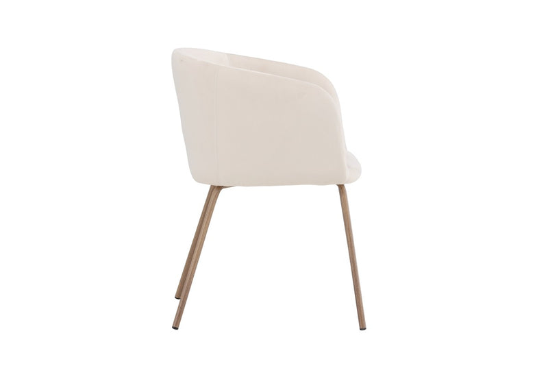 Cerreto Eetkamerstoel - 55x78x55cm - Creme
