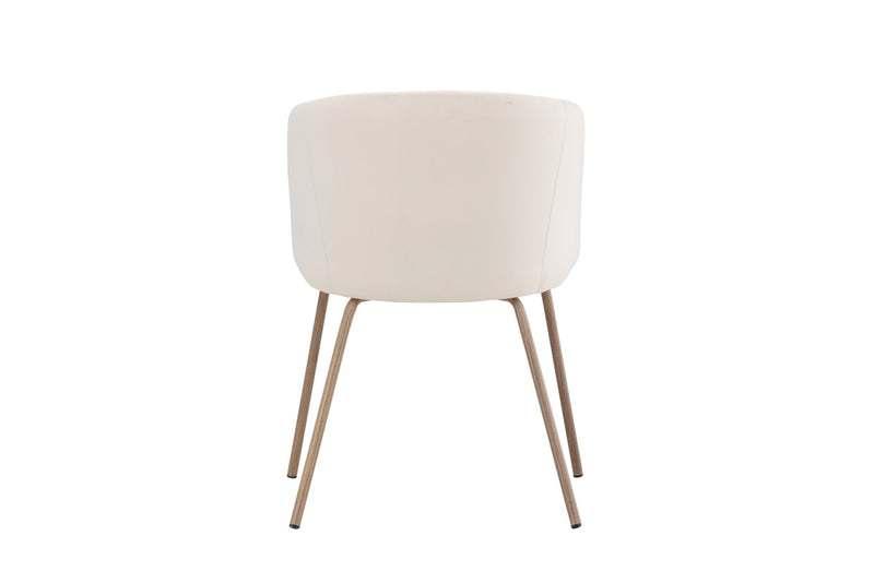 Cerreto Eetkamerstoel - 55x78x55cm - Creme