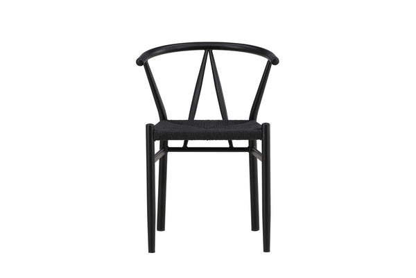 Clun Eetkamerstoel - 58x72x55cm - Zwart